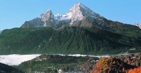 Berglandschaft in Bayern in Deutschland